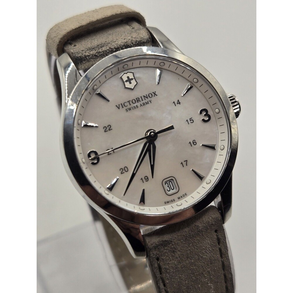 Victorinox Swiss Army Alliance Ladies' Watch 241662. Suede Band. $595 LIST